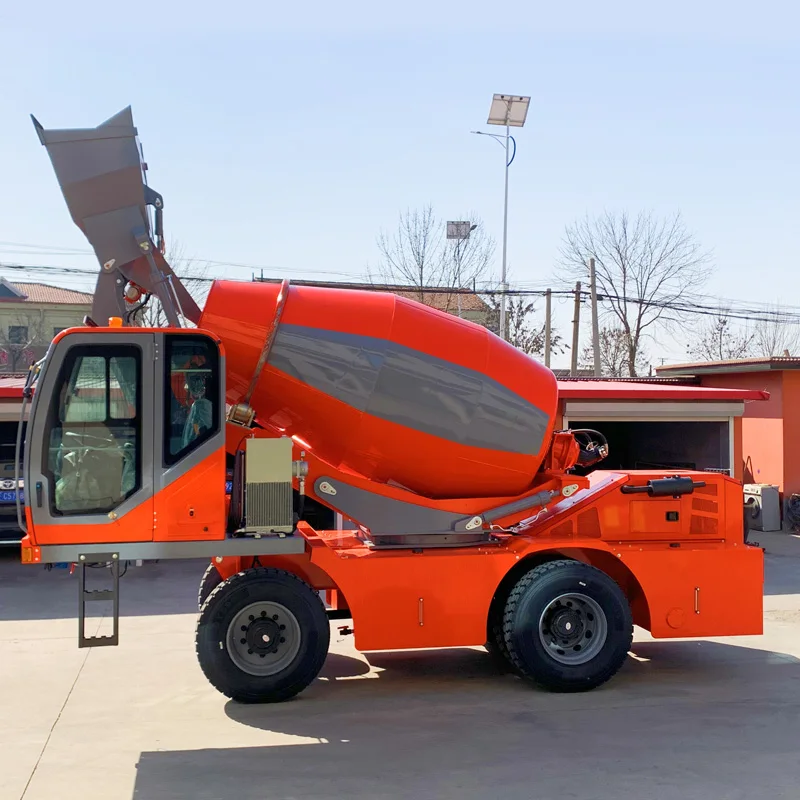 Chinese manufacturer Diesel Engine Small Mini Concrete Mixer Heavy Duty  self loading Concrete Mixer Truck