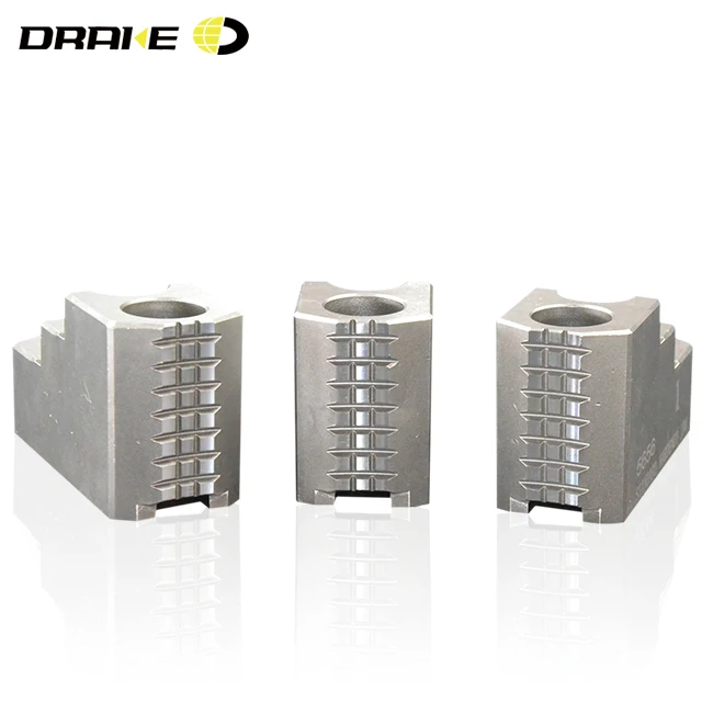 DRAKE High Precision Wear Resistant 8 Inch Hard Jaws For CNC Lathe Hydraulic Chucks HJ08 hard jaw