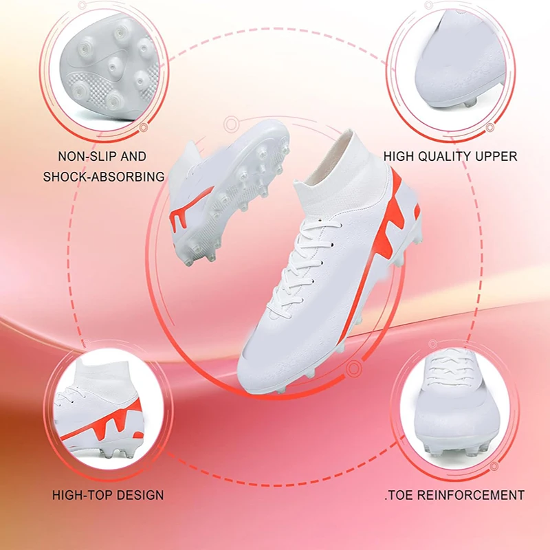 Durable High Quality Football Boots Cleats Soccer Boots Football Competition Men Women Athletic Original Soccer Shoes