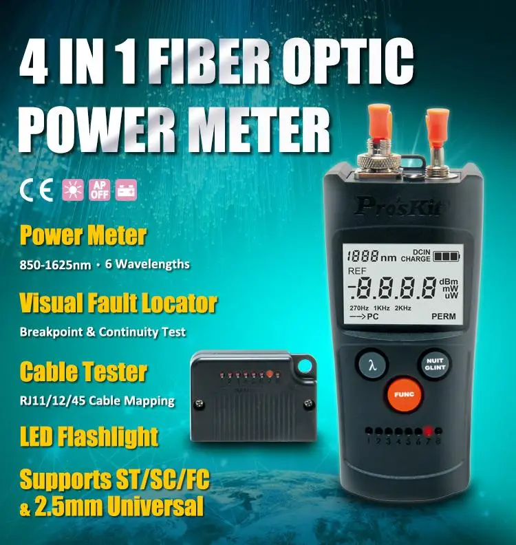19 шт. PK-9458 FTTH волоконно-оптический набор инструментов подходит для волоконно-оптических монтажных и ремонтных работ в Африке или на Ближнем Востоке
