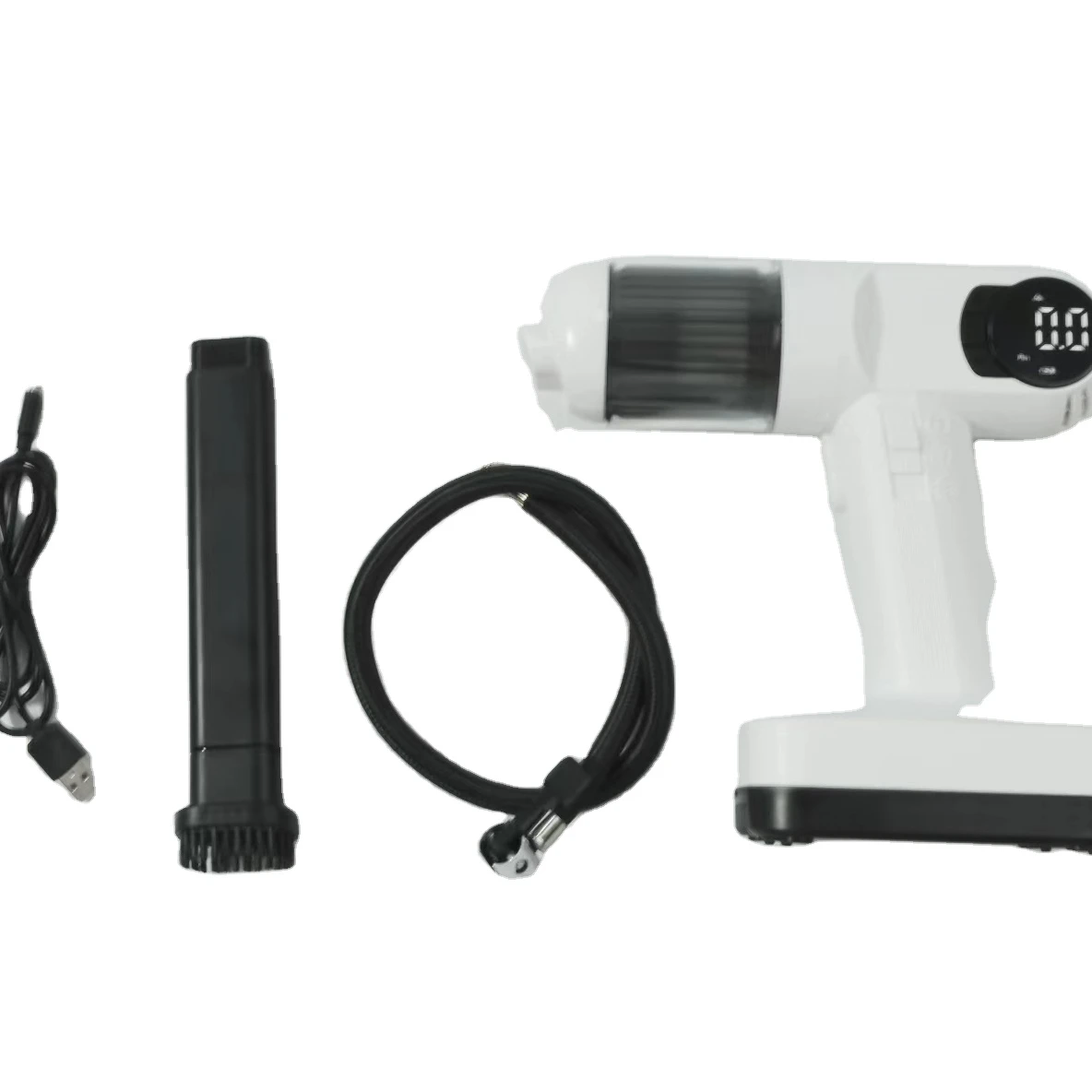 Компрессор автомобильный пластиковый с цифровым манометром, 12 в пост. Тока, 99psi