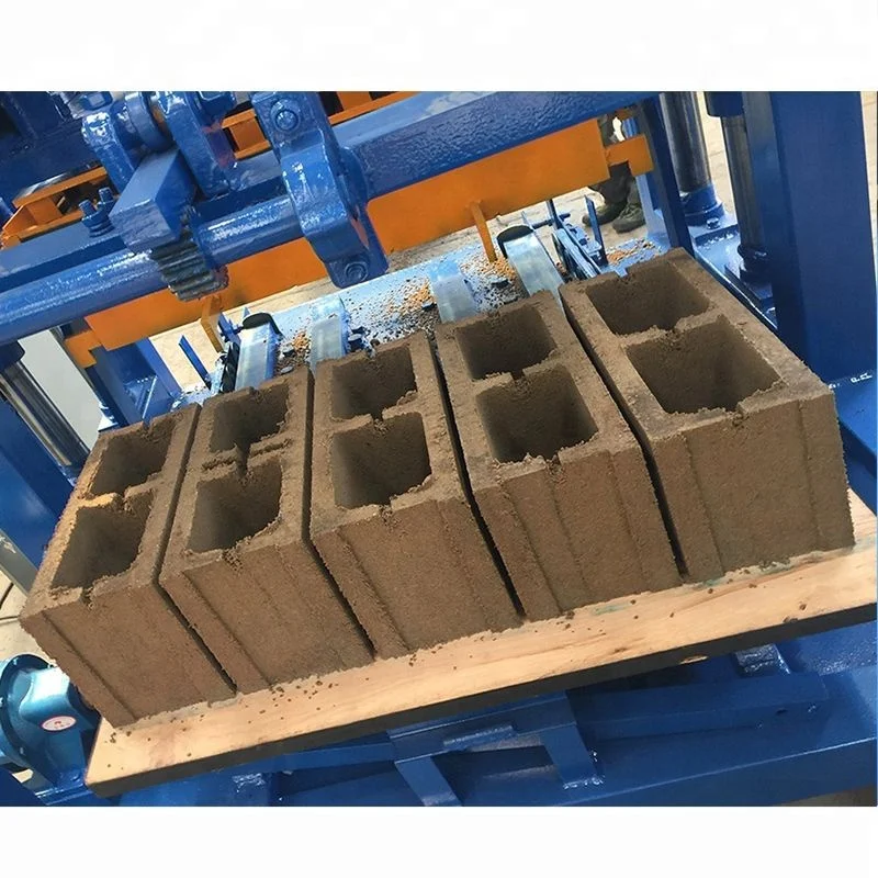 Cement block making machine manufacturer QT40-2 Manual concrete block making machine plans