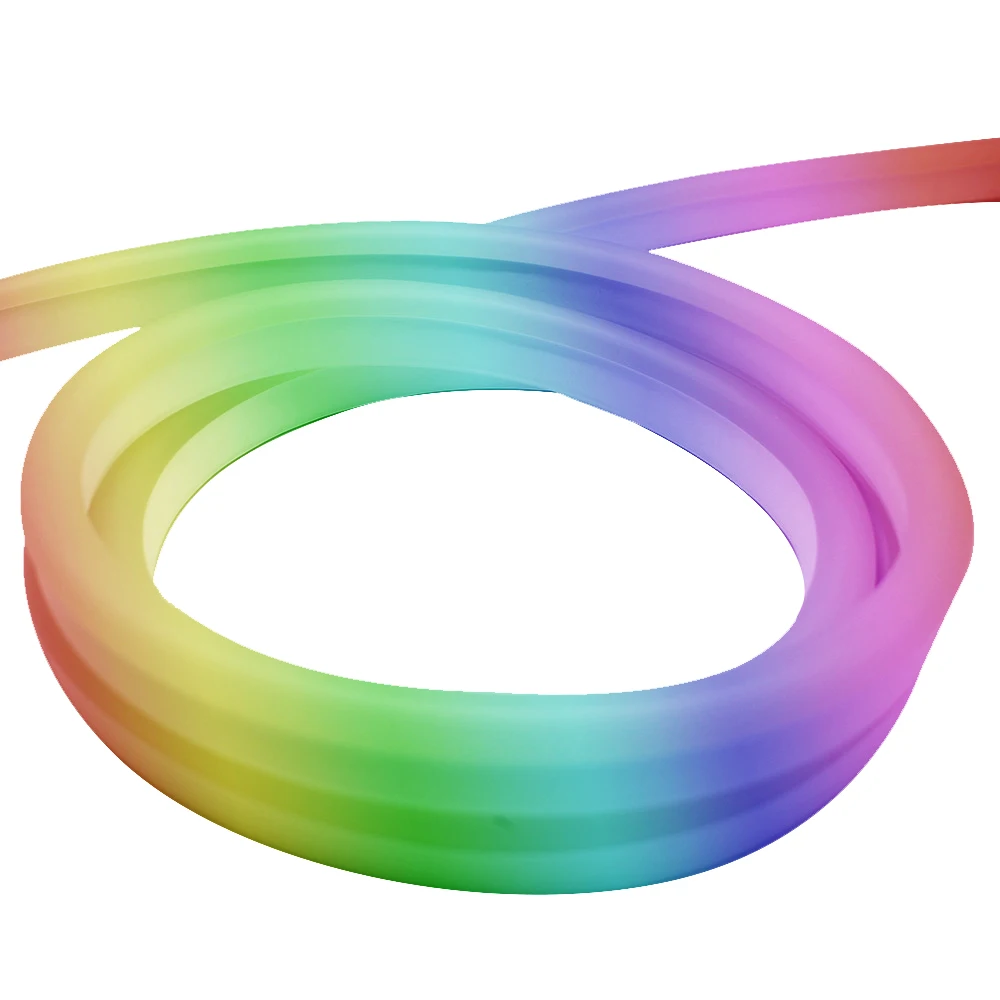 Relight 50m Per Roll AC neon Strip Light 220V PVC Neon Flex RGB Color 15x25mm With Adapter