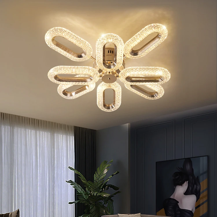 Tpstar Lighting Modern high transmittance acrylic LED living room pendant lamp dining room ceiling lamp