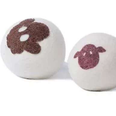 8cm white color dryer wool balls wool balls organic new zeland wool ball