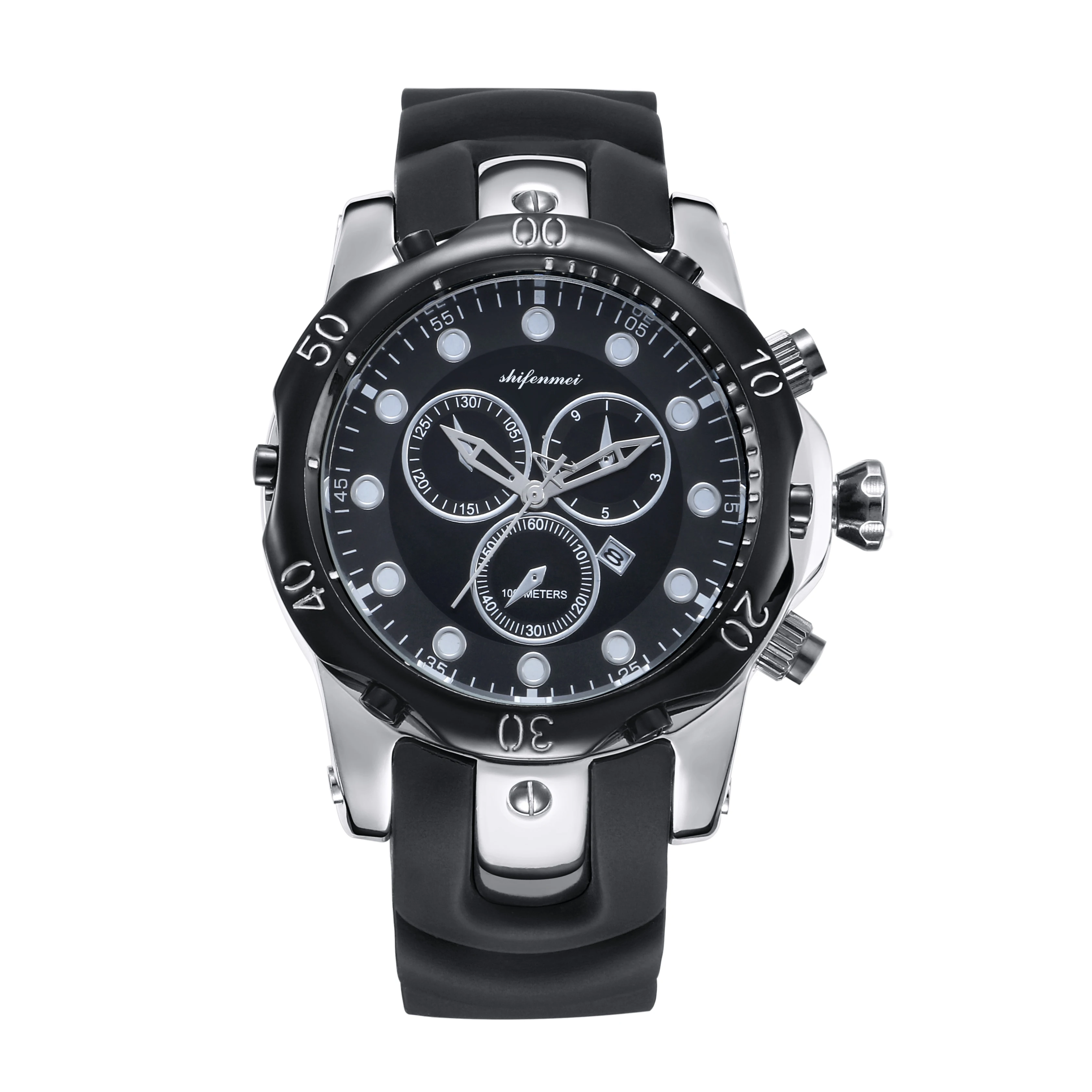 Shifenmei S1073 новая мода спортивные часы водонепроницаемые мужские цифровые часы из нержавеющей стали