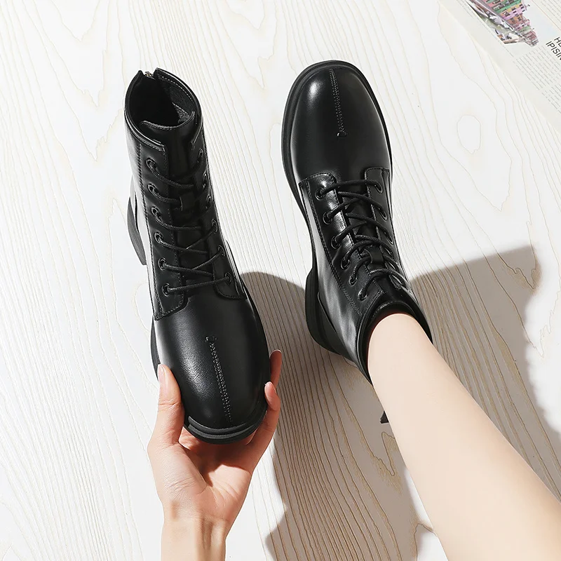 Hot Selling WOMEN Martin BOOTS  Flat Adult WOMEN BOOTS Warm  Winter  SHOES FOR WOMEN