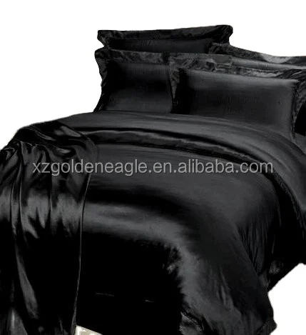 Best Selling European Fashion Real Silk Bed Linen Sets 100% Mulberry Silk Satin Bedding Sheets