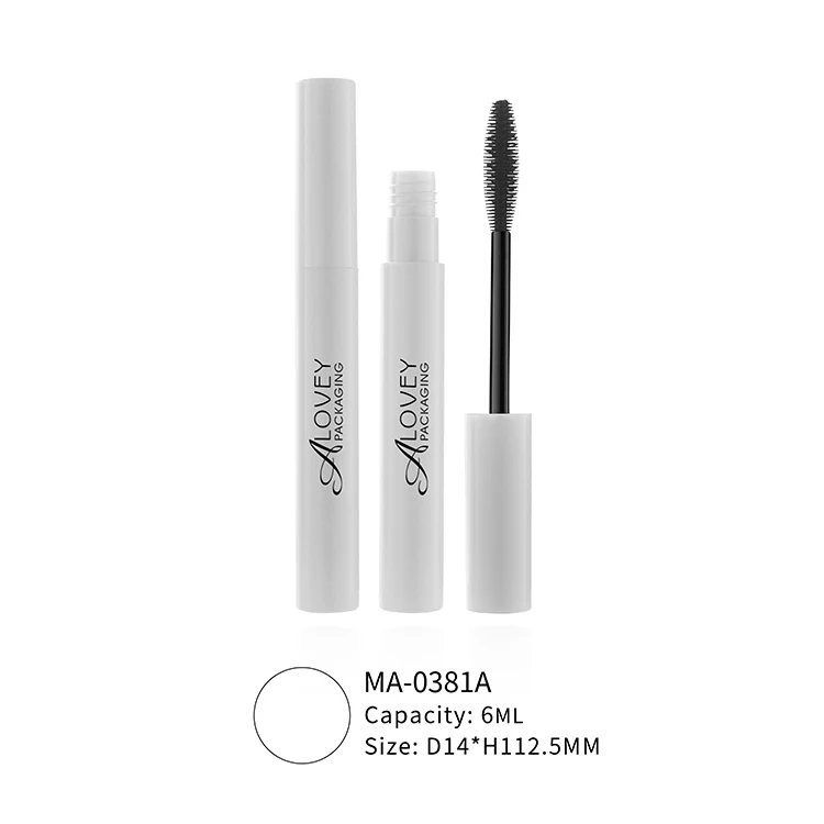Wholesale High Quality New Design Mascara Tube With Wand White Empty Mascara Bottle With Big Brush