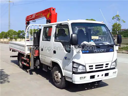 QINGLING 4X2 3.2-ton Telescopic Boom Truck Mounted Crane Price Specifications For Sale