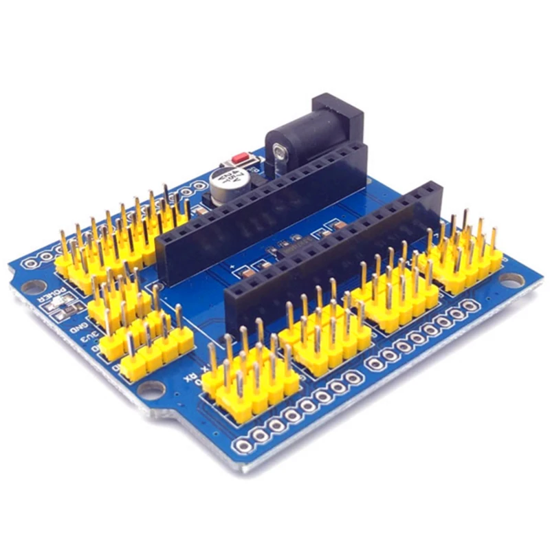 FOR-NANO FOR-UNO Multi-purpose expansion board yellow row pin multi-purpose expansion module power supply