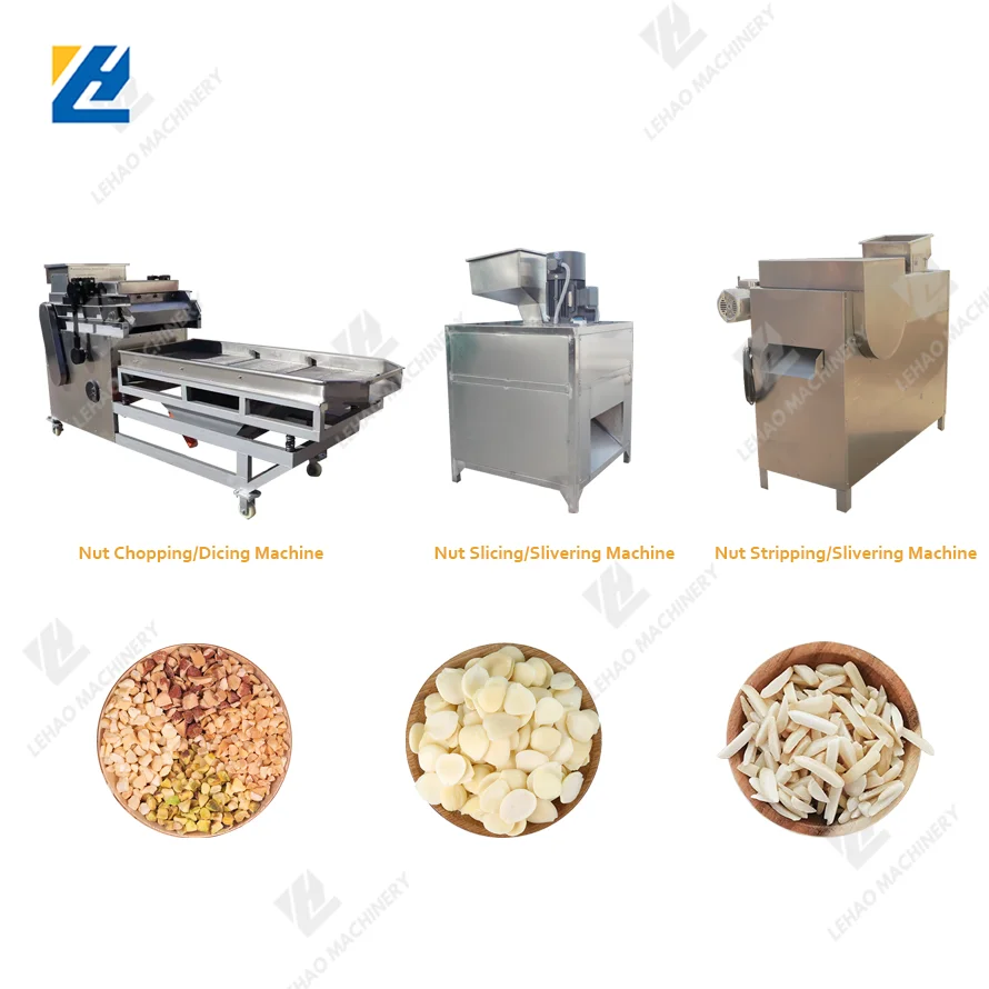 Hot almond chopping machine in pieces nut almond cutter peanut hazelnut cashew nut cutting machine