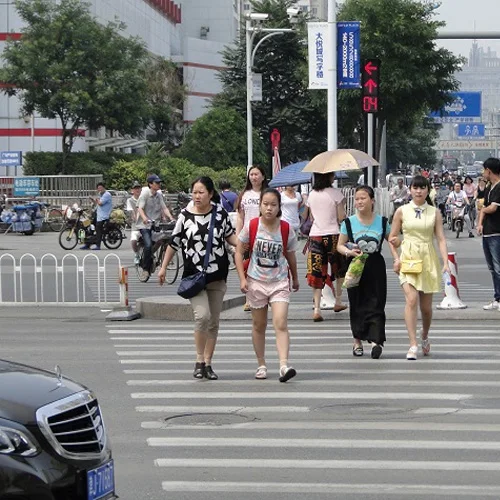 Pelican Zebra Crossing Solar Wireless Crosswalk Pedestrian Push Button LED Traffic Signal Light System