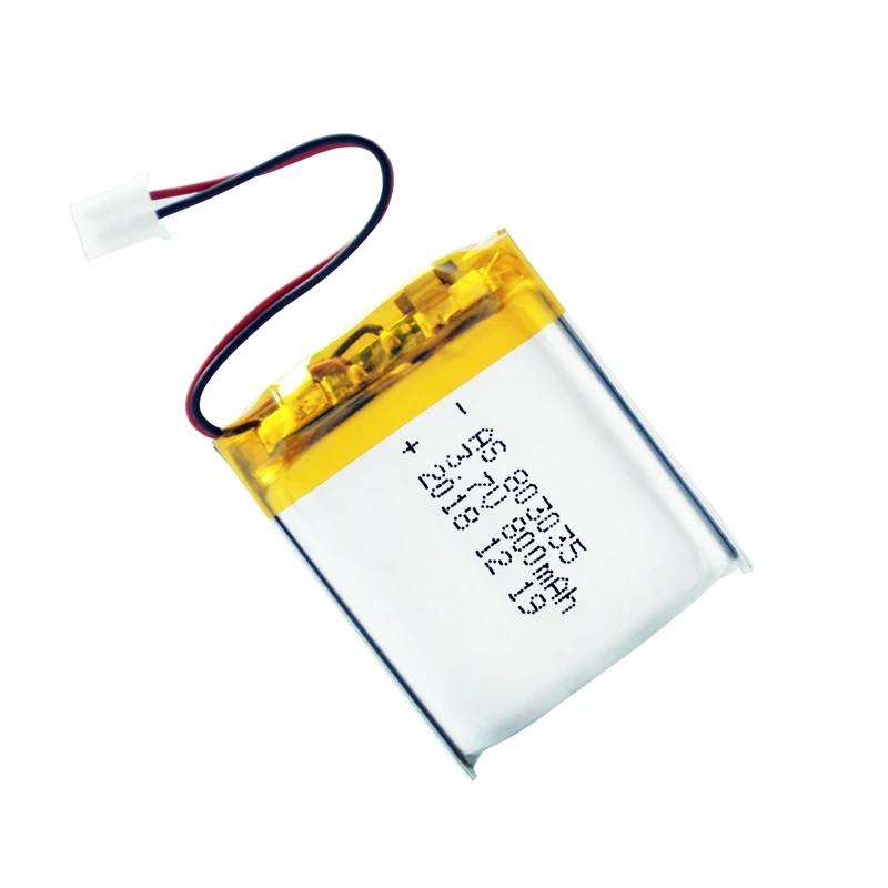 18 Years factory Rechargeable 3.7v lithium batteries 803035 800mAh li-ion polymer battery with UL/KC/UN38.3 certificate