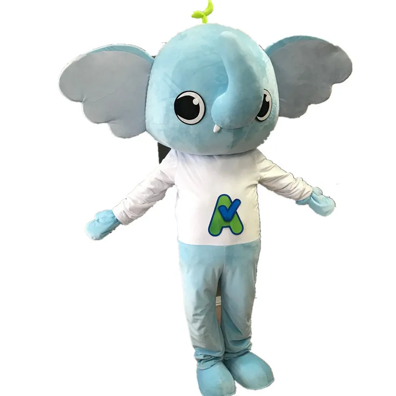 Elephant cartoon costume puppet doll costume cartoon doll man wearing cartoon costume