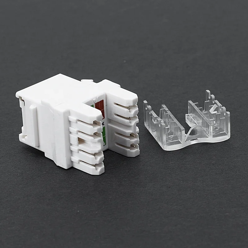 Module RJ45 Cat6 UTP Female Keystone Jack Short Type 180 Degree Toolless Keystone Jack for Patch Panel