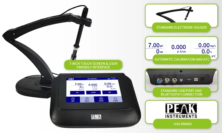 High Performance Benchtop 7 Inch Color LCD Touch Screen Nitrate Ion Meter