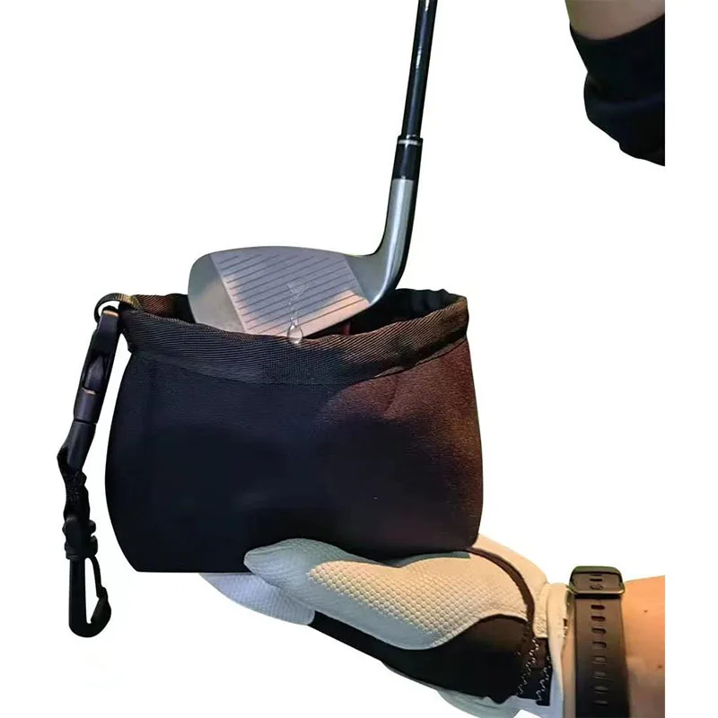 Golf Ball Cleaning Bag Portable  Detachable Cleaning Bag Diving Cloth Easy to Clean Golf Ball Cover