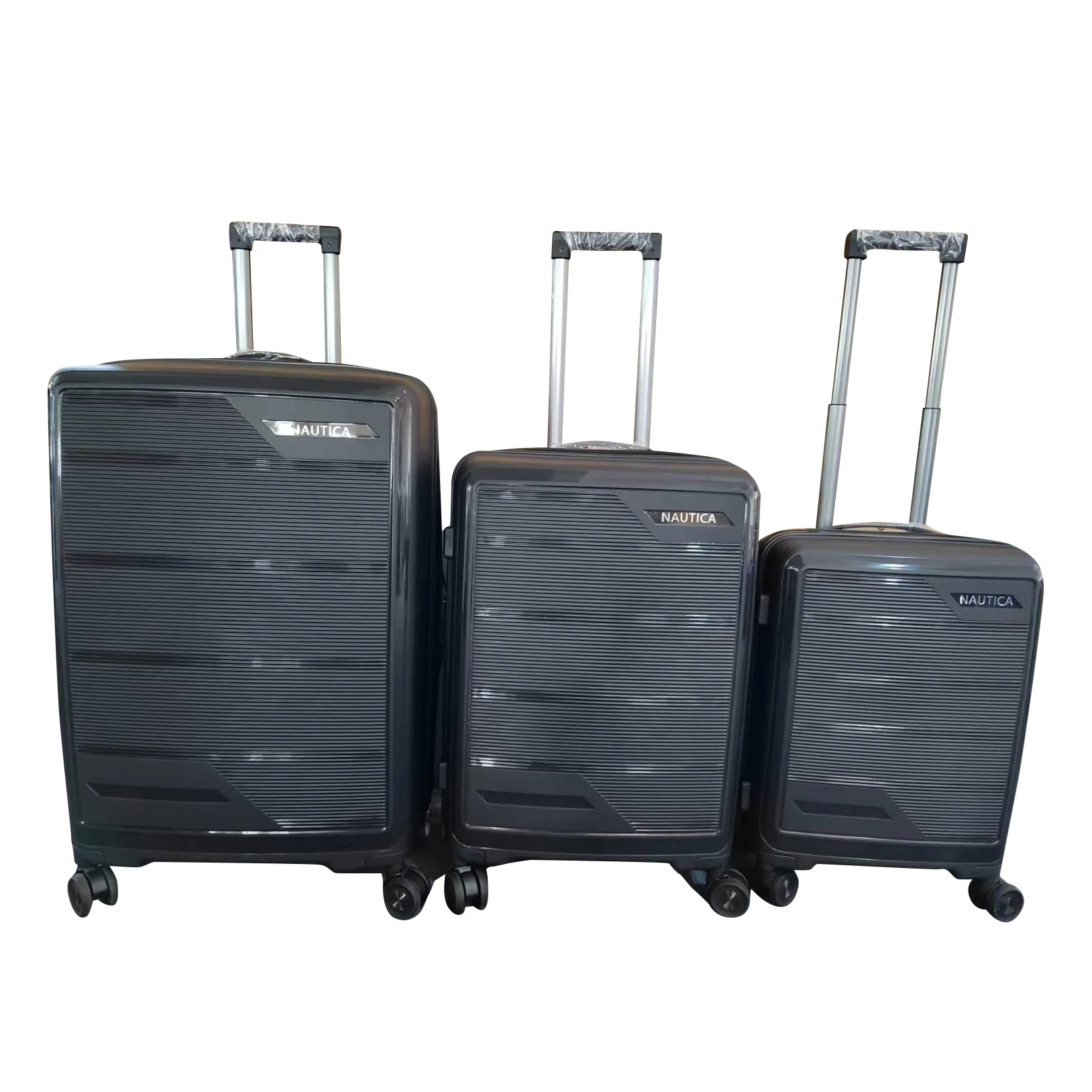 Bojun Wholesale luggage set  pp high quality factory suitcase TSA lock double wheel trolley suitcase 3 PCS / SET  20 24 28