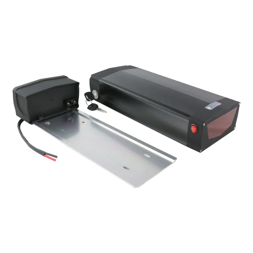 48V 25.6AH Pana Cell Rear Carrier Case Lithium Battery with 5A Charger