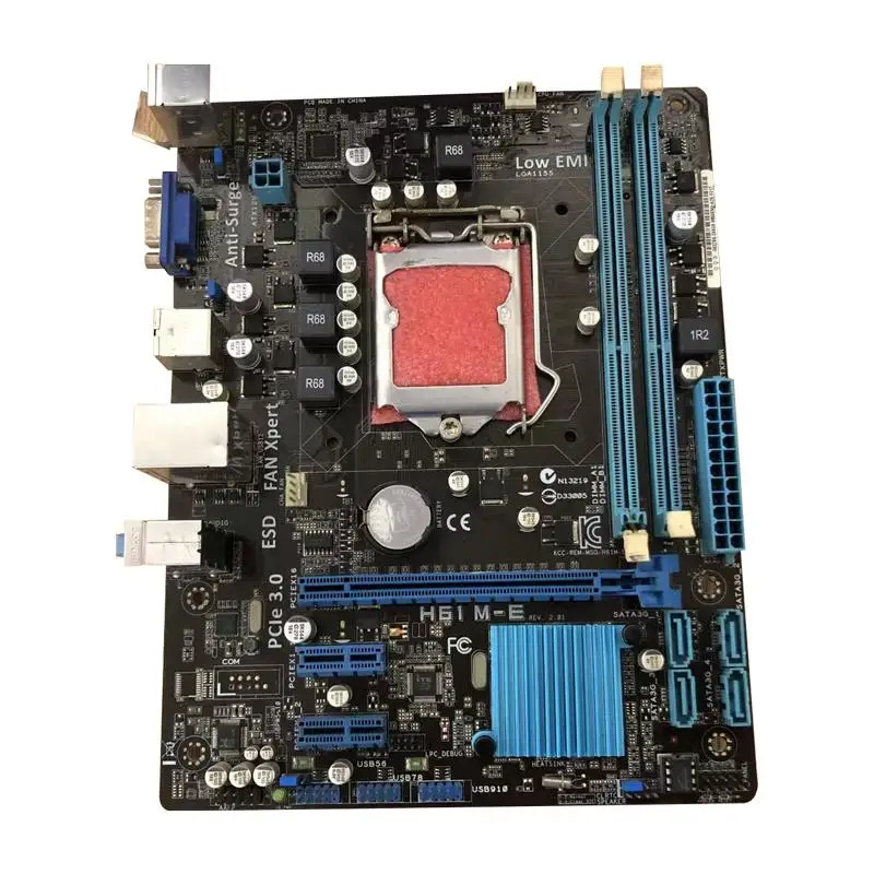 Original H61M-E motherboard Desktop for Core i3 i5 i7 for LGA 1155 for DDR3 RAM Fully tested for ASUS motherboard mainboard