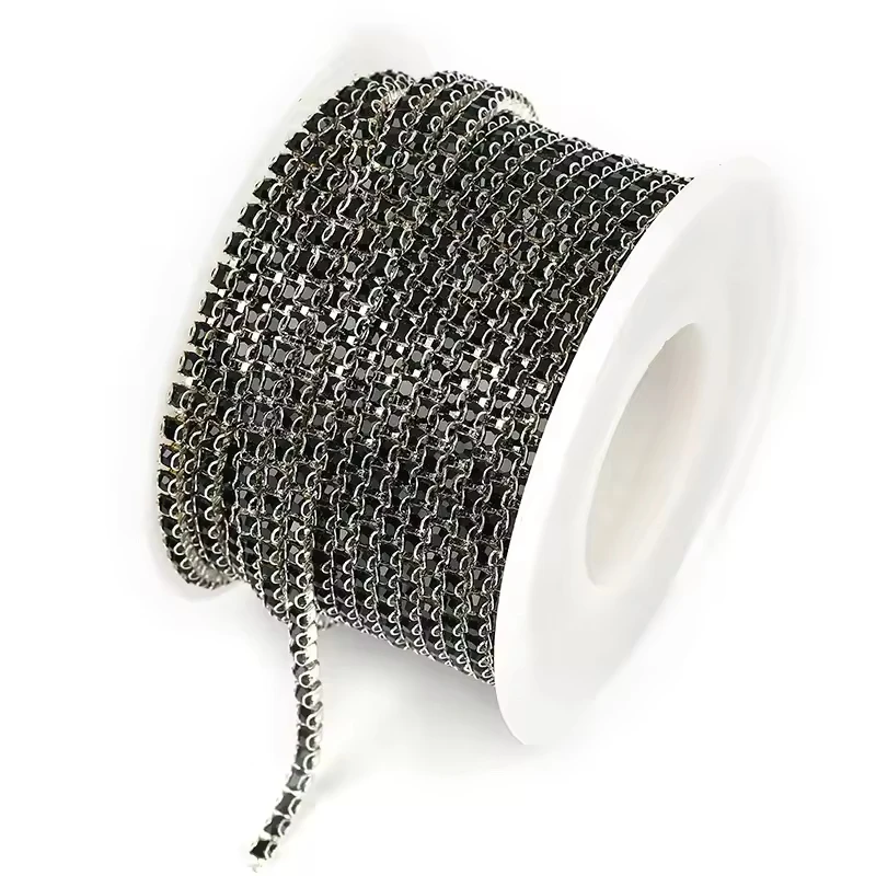 Wholesale Stainless Steel Rhinestone Cup Chains Sewn Crystal Rhinestone Claw Chains