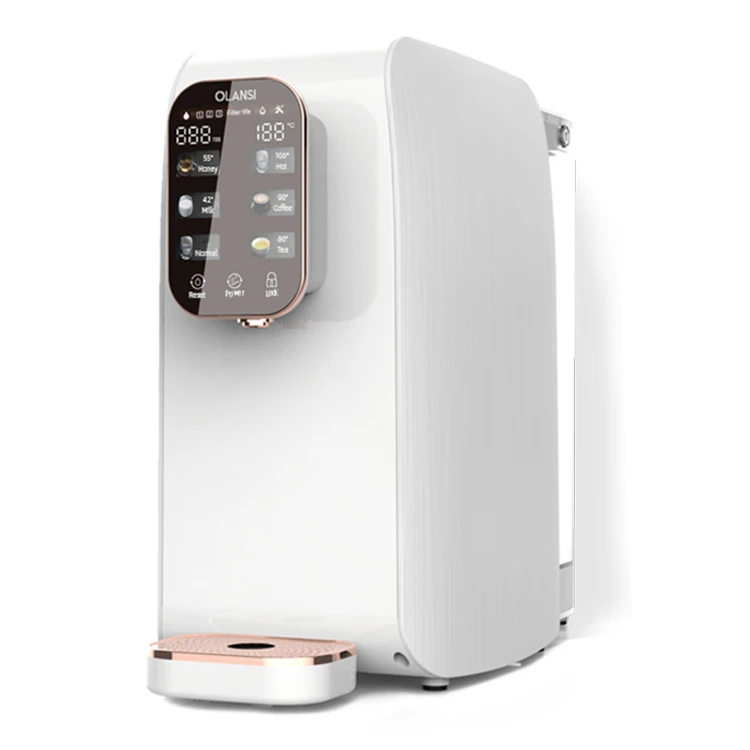 install free Countertop PAC RO CF filter water dispenser electric cooler cleaner smart home water purifier