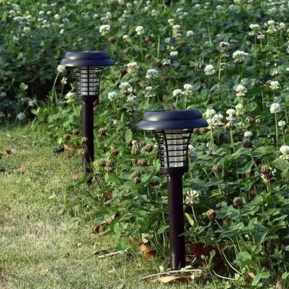 Solar Outdoor Waterproof Fly Trap Mosquito Killing Lamp Outdoor Garden Decorative Light (1600501650430)