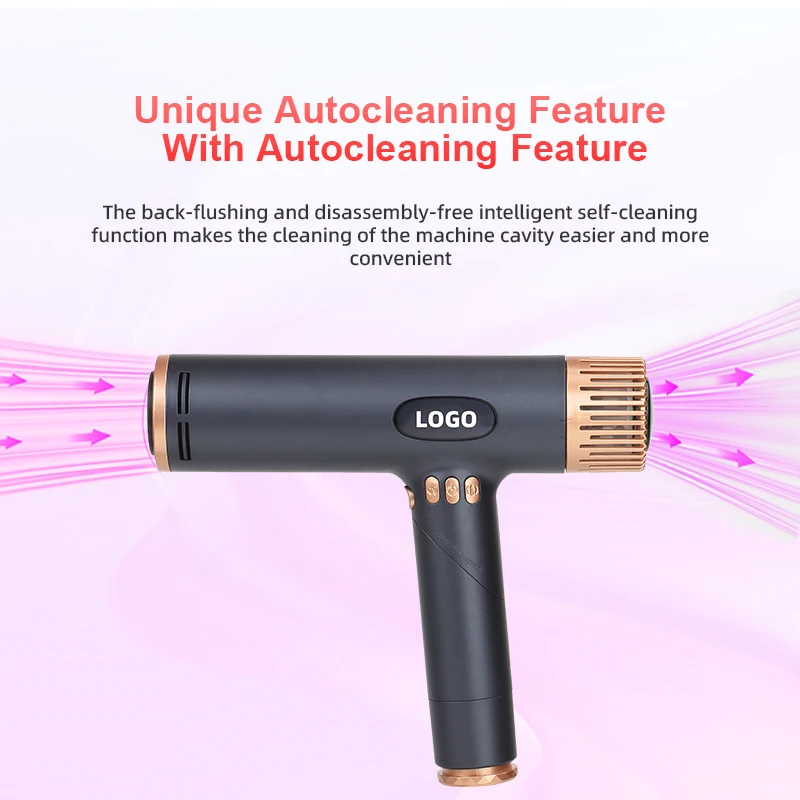 Customized Brand Logo Professional Long Life BLDC Motor Powerful High Speed Ionic Foldable Hair Dryer