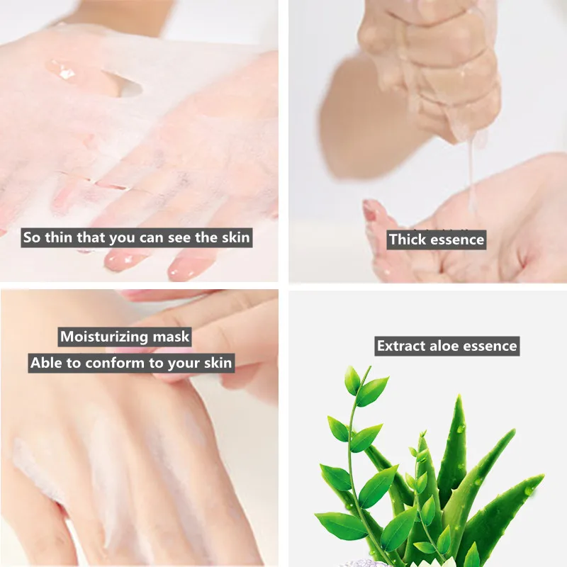 OEM; Экстракт алоэ вера увлажняющая маска для лица, полотенце после загара ремонт сокращает поры, акне Алоэ Вера маска для лица Уход за лицом