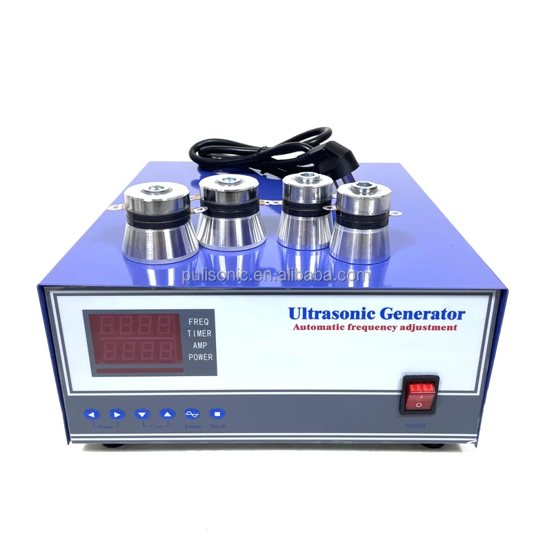 40Khz Ultrasonic Generator 2400W Power and Timer Ultrasonic Cleaning Generator for Plc Automatic Lifting Ultrasonic Cleaner