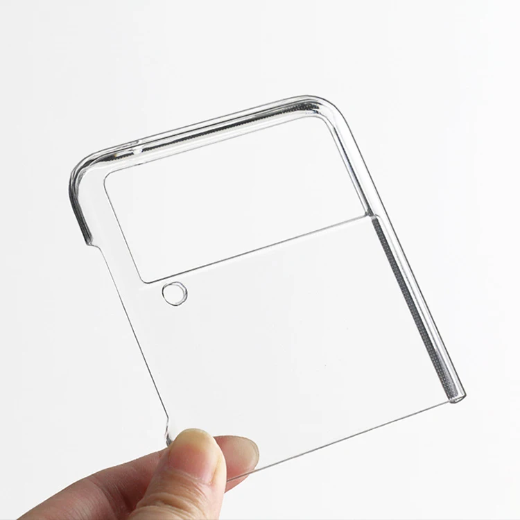 Super Real Clear PC Case For Galaxy Z Flip 5 Extremely Slim Lightweight Hard PC Back Cover For Samsung Zflip 5 Case