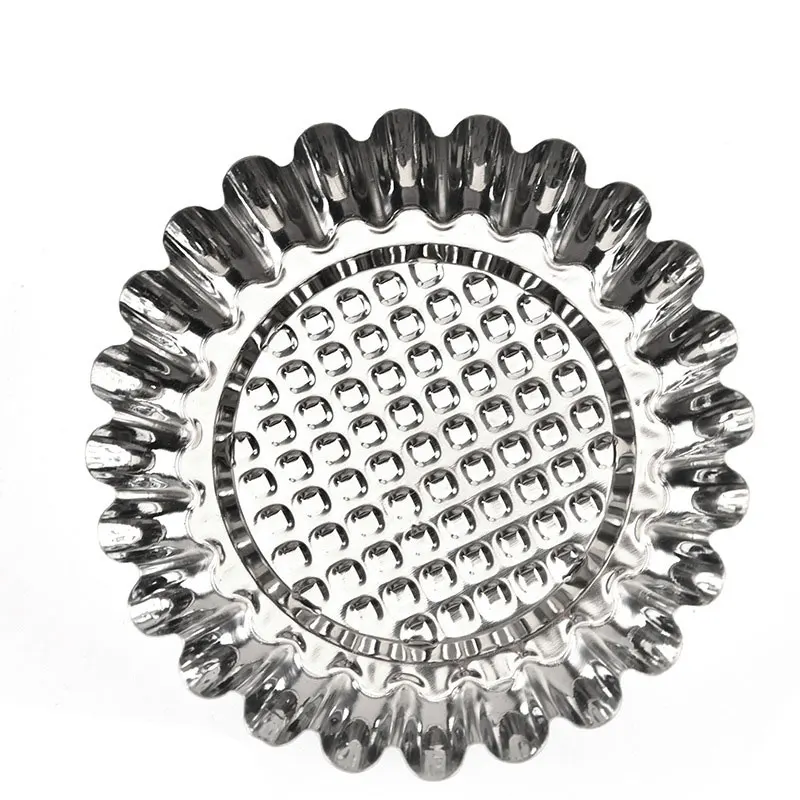 Egg Tart Mold Stainless Steel  Chrysanthemum Round Cake Decorating Tools Baking Tool