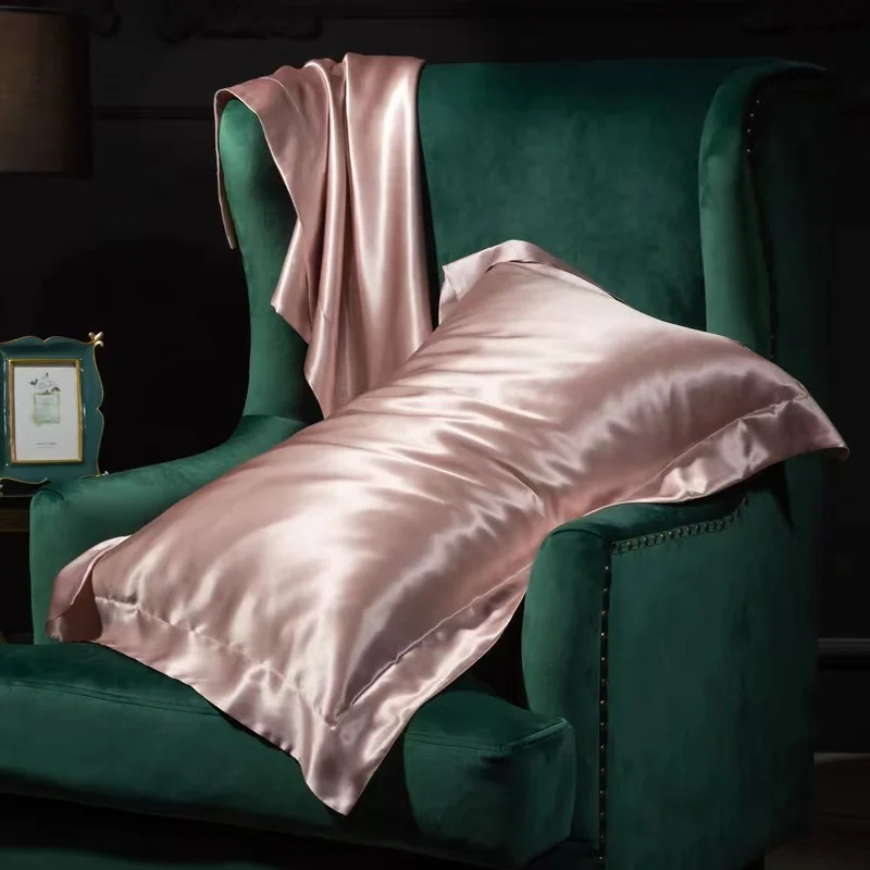 Wholesale anti-bacteria hometexile fabric like silk soft soild luxury silk bambo fabric pillowcase