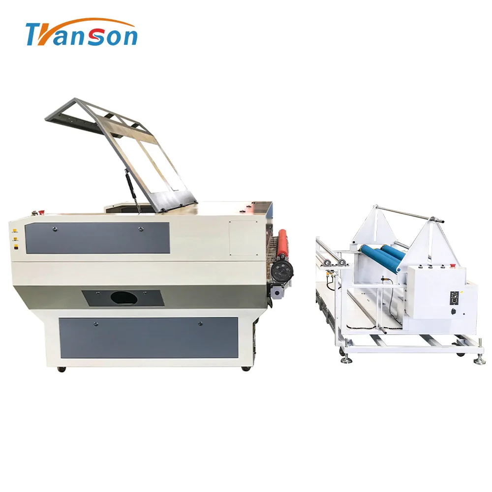 Large Size High Productivity Fabric Laser Cutting Machine 150W 130W CO2 Laser Auto Feeding Fabric Cutting Machine