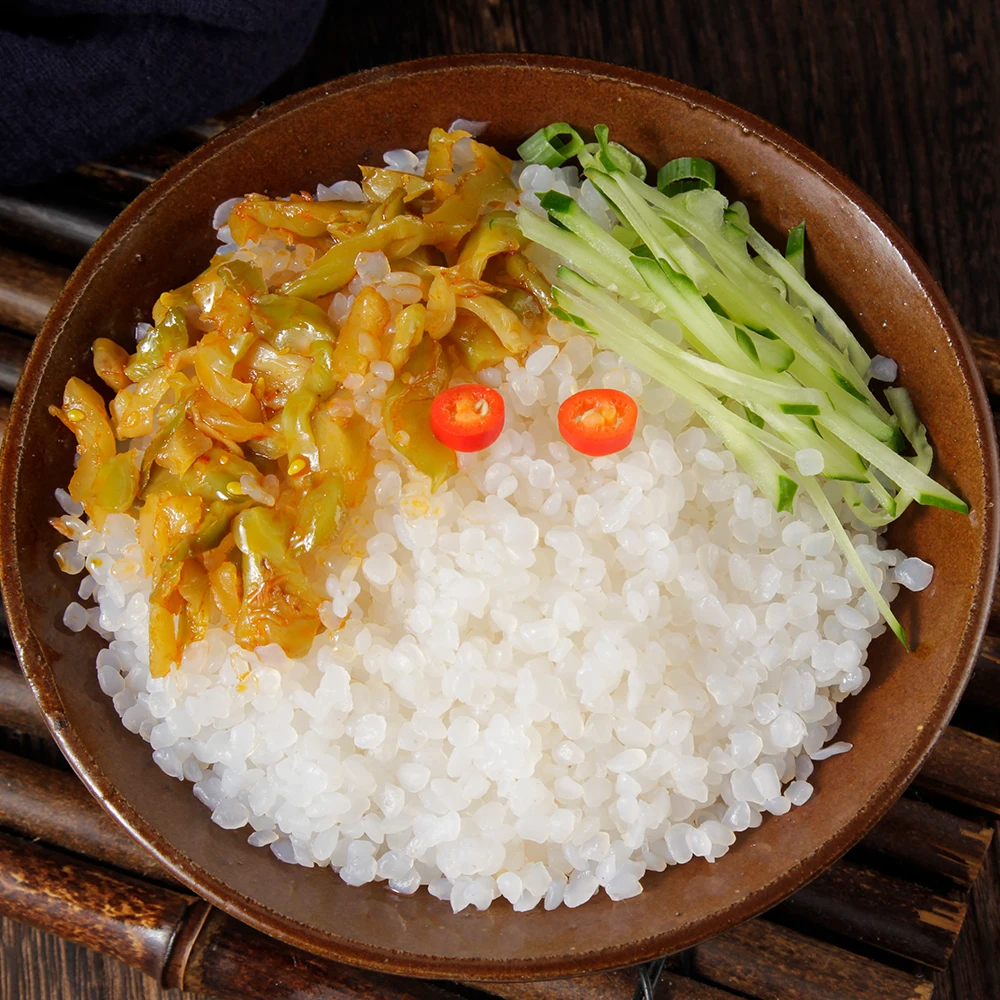 Shirataki porridge arroz halal wholesale grain riz keto food dietary fiber mesin organic pasta  konjac rice
