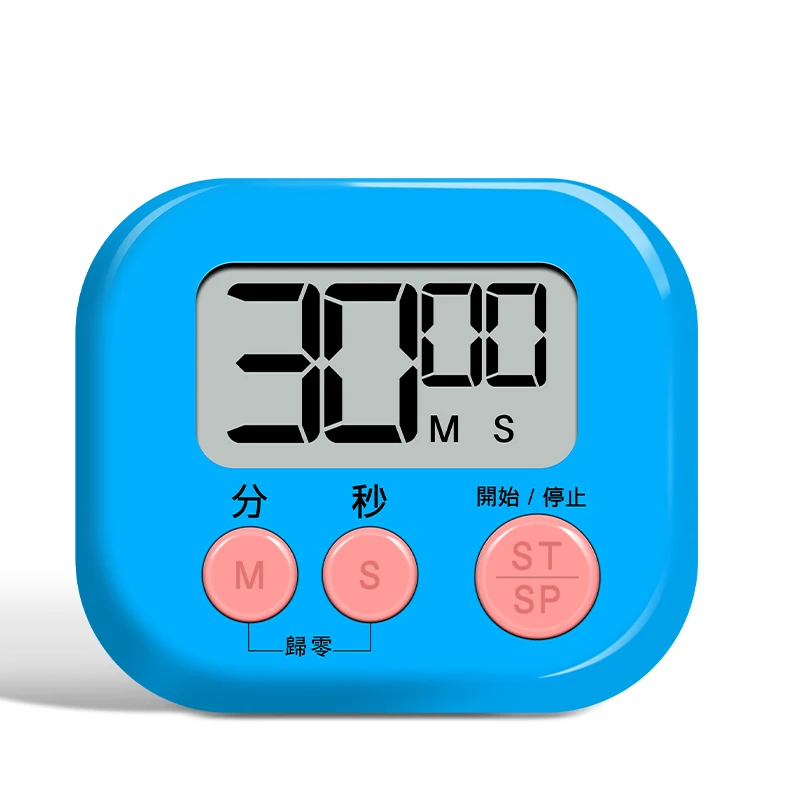 Portable LED Display Scientific Calculator with Time Management Reminder Mini Kitchen Baking Timer for Student Self-Discipline