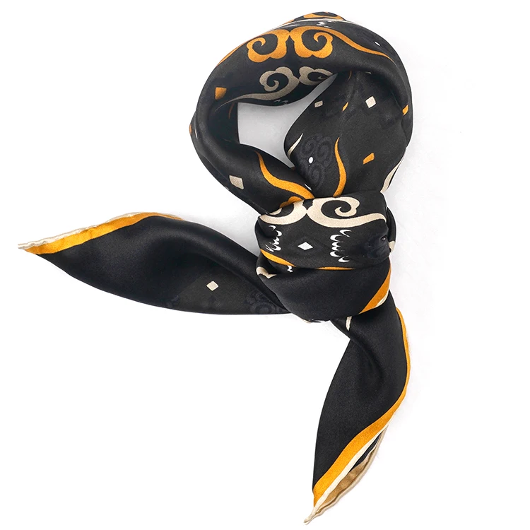 
100% pure silk scarves for women stylish 