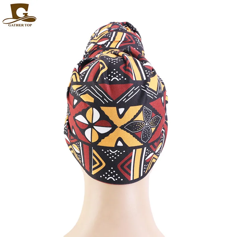 juding on ethnic print cotton scarves Wrap and knot turban hats exclusively for the WJ-27