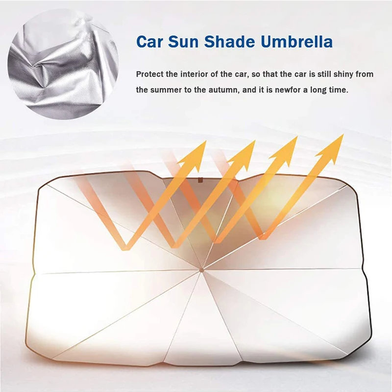Hot sale UV rays and heat sun visor protector fold able windshield sun shade car umbrella