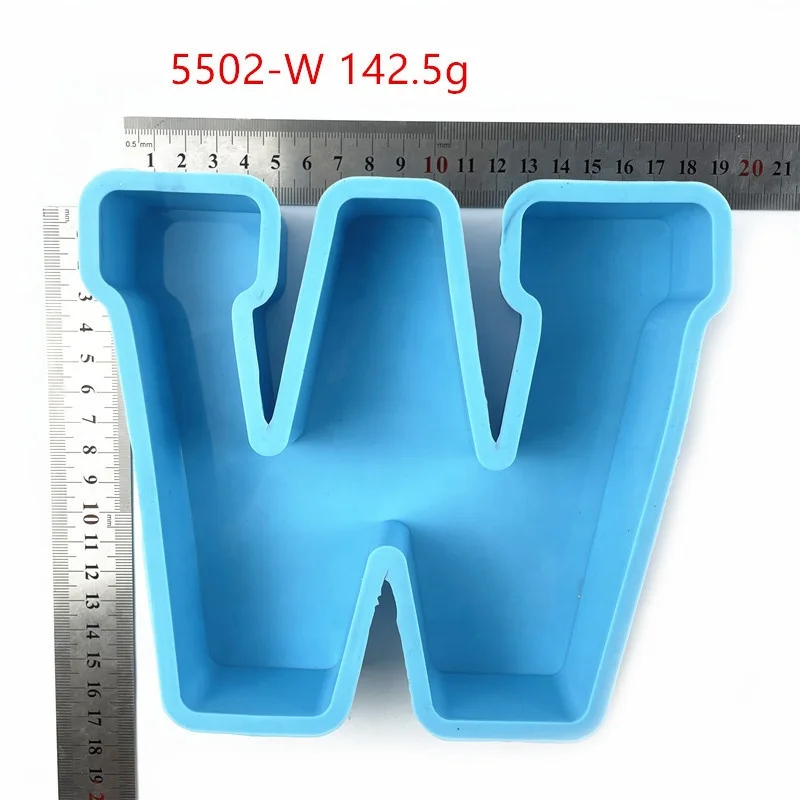 Big size letter mold large alphabet silicone 26 alphabets 6 inch epoxy silicone resin mold alphabet