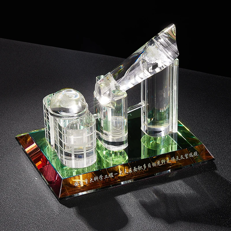 
Customized Hand Make Building Model High Quality Colorful Vivid 3D Famous Optical Glass Crystal Scale Building Model 