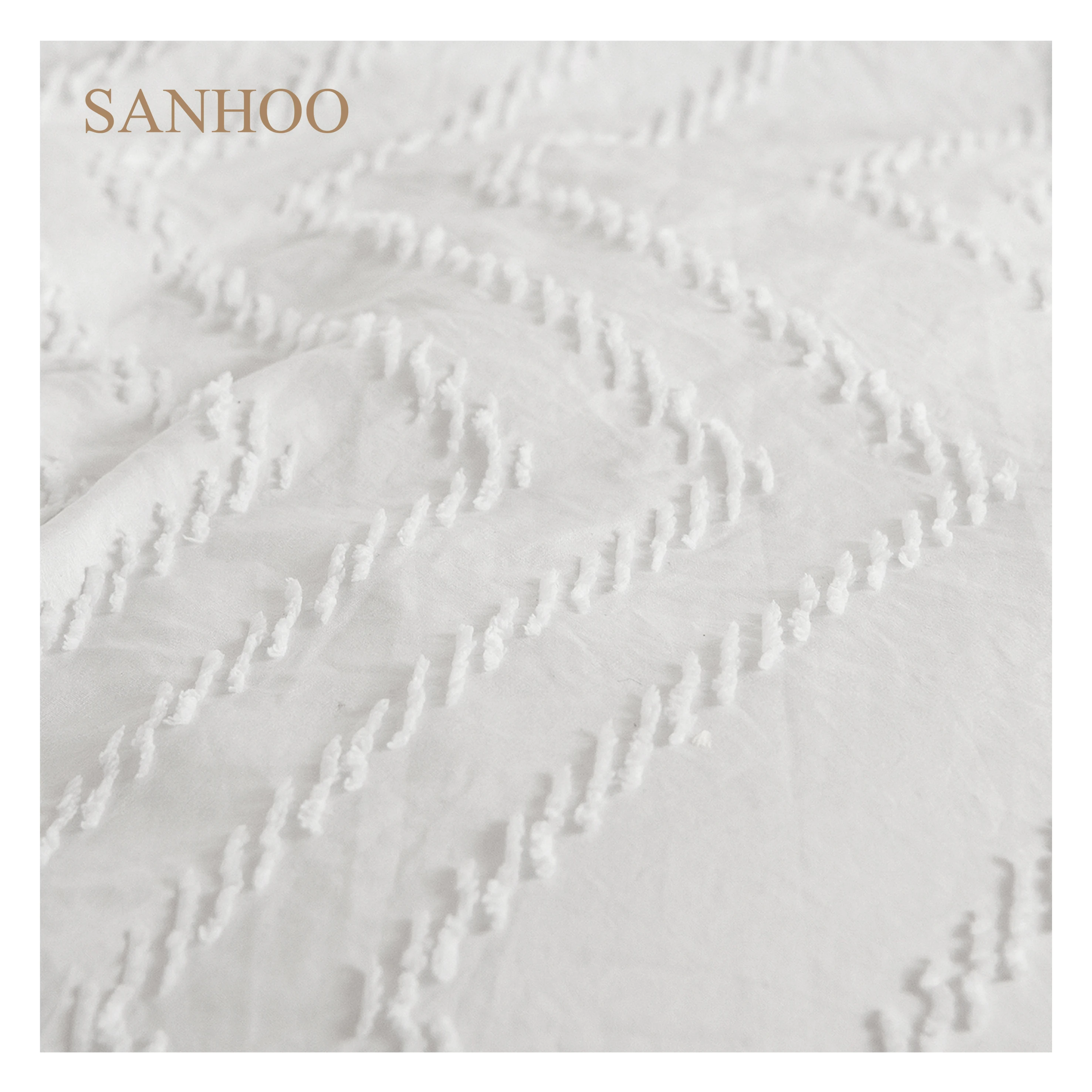 Оптовая продажа роскошное постельное белье из 100% хлопка для пятизвездочных отелей SANHOO белое простыня с вышивкой