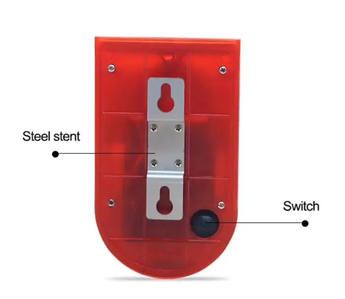 
Outdoor Sound Wireless Garden Solar LED LED Strobe Warning Light with Ultra-Long Endurance for Villa Farm Apartment 