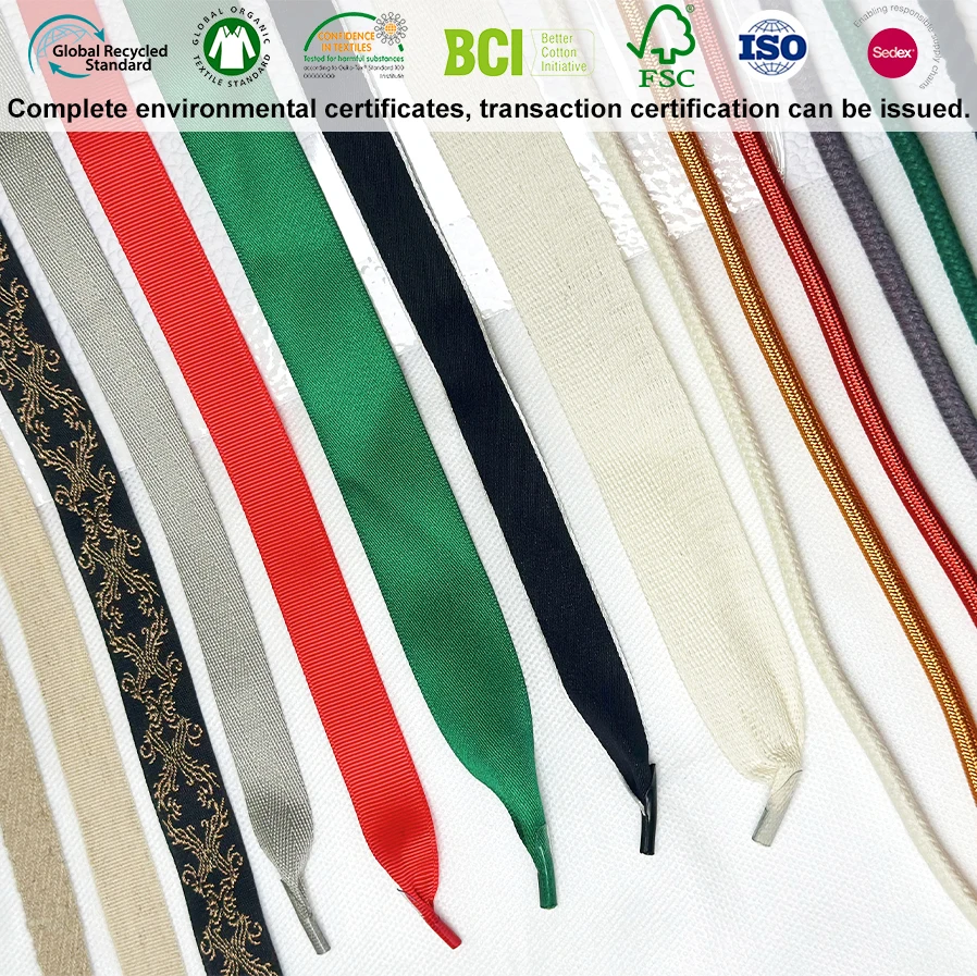 Twisted Polyester Wholesale Cord Macrame Rope Braided Nylon Golden Round Recycled Trims Decorations Multi-color Braid Custom