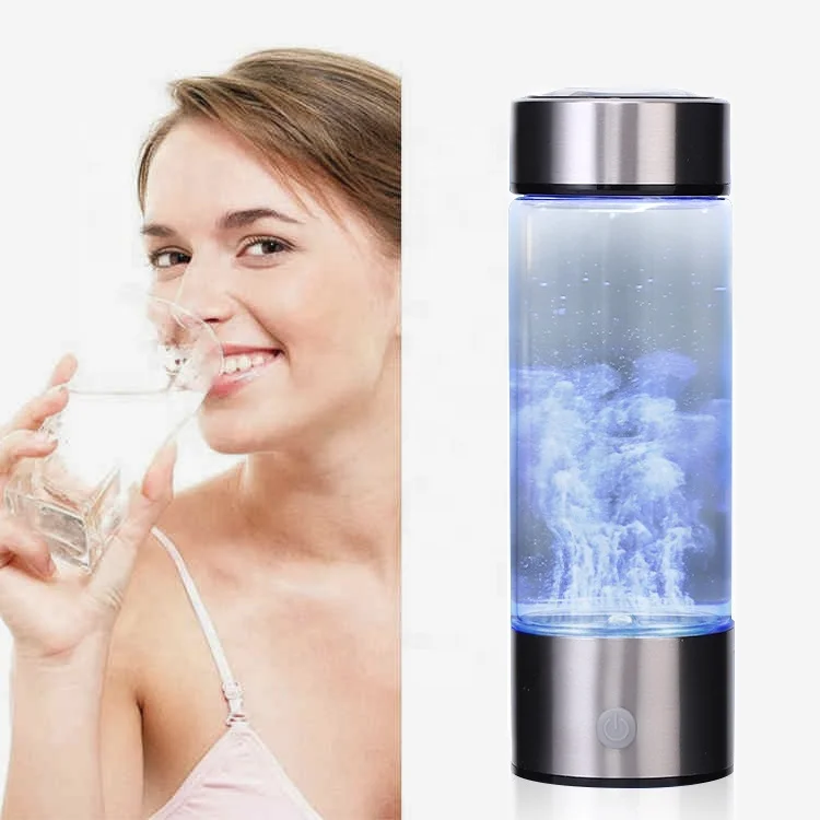 
Portable Smart Health Filter Rechargeable Hydro Generator Glass Cup Rich Travel Hydrogen Water Bottle 
