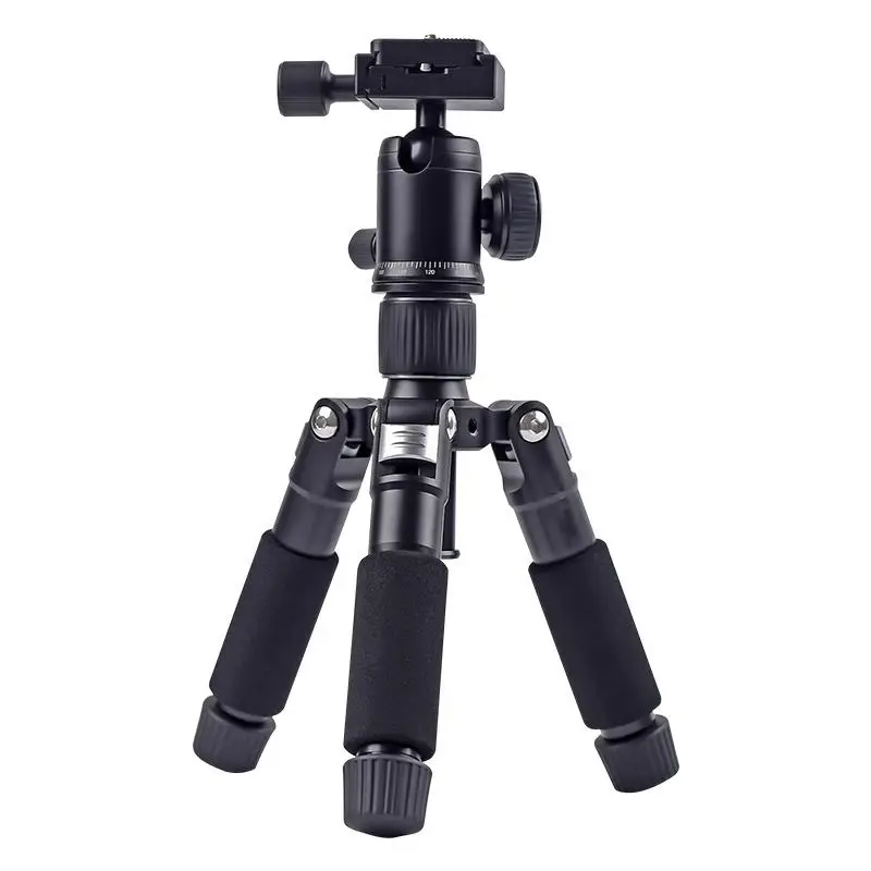 Hot sales Mini  Desktop tripod  Head Aluminum DSLR Phone Tablet Foldable Lightweight Video Camera Professional Tripod