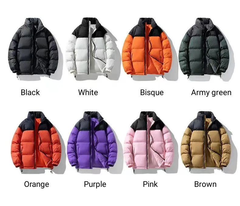 Custom puffer jacket bubble coat the north jacket face thick down cotton padded winter parka custom puffer jacket for men women