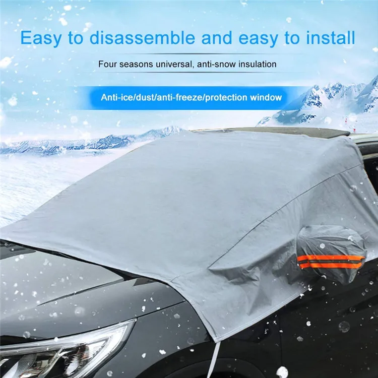 PEVA material car windscreen protector wiht side mirror covers