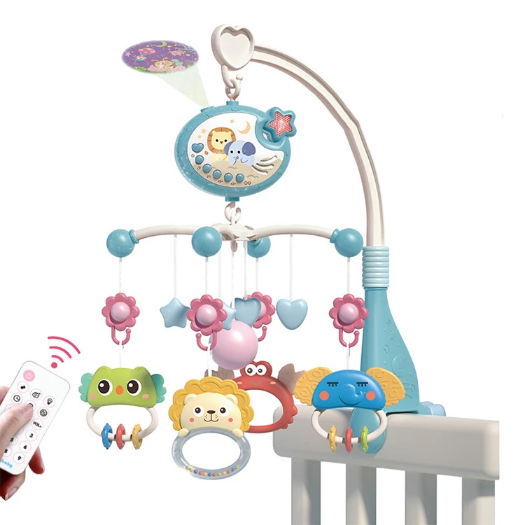 2022 Agreat Hot Sale Cheap Mobile Baby  Kids Musical Mobile Baby Phone Crib Bed Toy Music Box Plastic